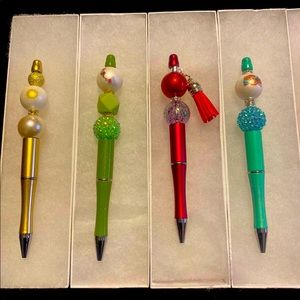 Beaded pens